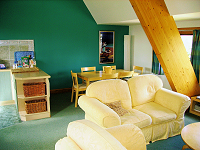 Dining area and kitchen